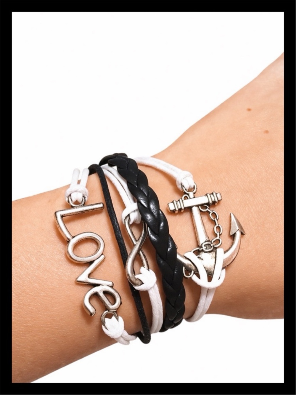 💕LOVE, Anchor & Infinity Multi-Layered Bracelet💕